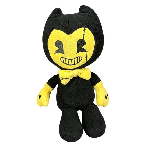 Bendy & The Ink Machine Plush Toy Black & Yellow 10" - Picture 1 of 5